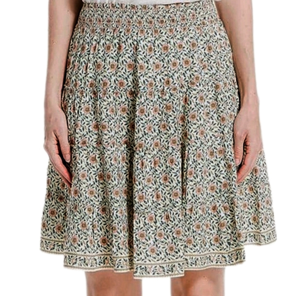 Tiered Floral Ruffle Skirt By Max  Studio